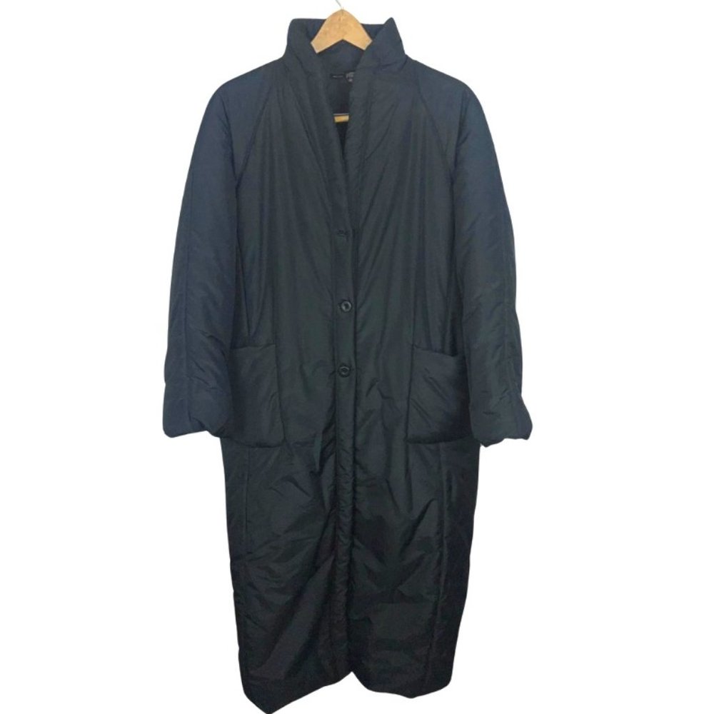 Gianfranco Ferre Gray Coat, Size 42,  Angor, Silk, Polyester, Missing one button